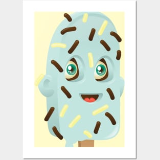 Blue Ice Cream Posters and Art